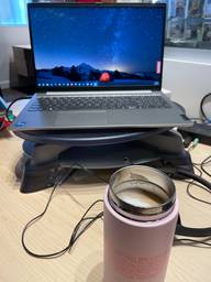 A sad ��“coffee at the office” morning but Lali helps a lot. 