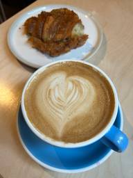A great escape from a rainy day with a maple oat milk latte 