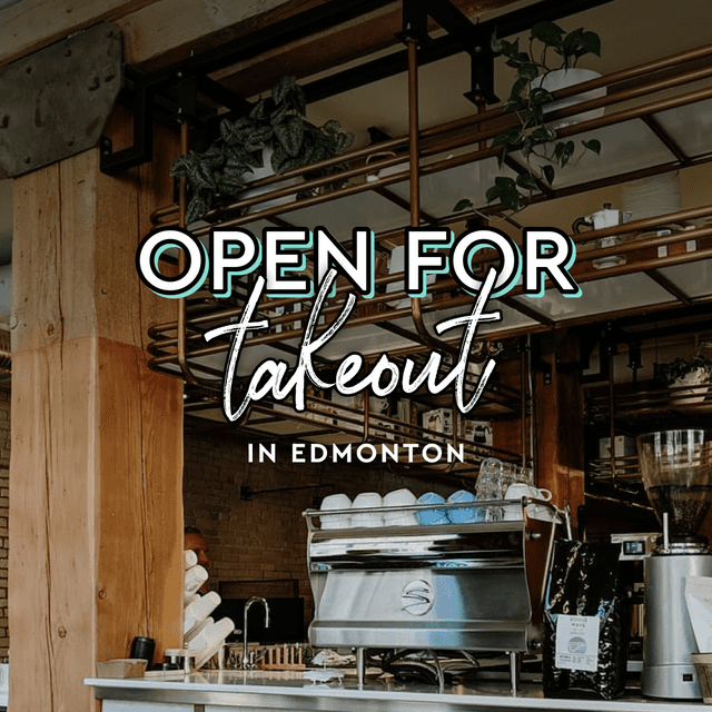 Cover of Coffee shops in Edmonton open for take-out