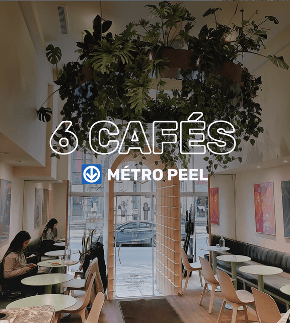 Cover of 6 cafés proche du métro Peel