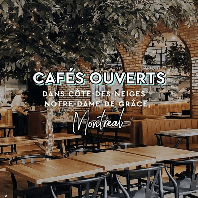Cover of Cafés ouverts pour emporter dans Côte-Des-Neiges—Notre-Dame-De-Grâce