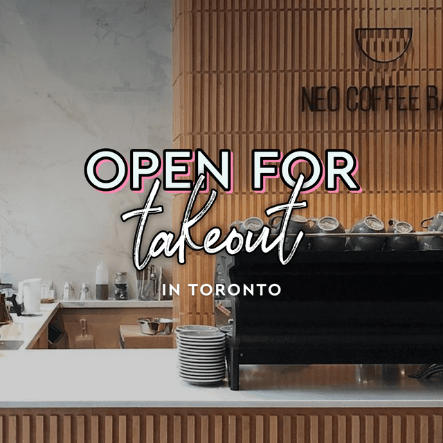 Cover of Coffee shops in Toronto open for take-out