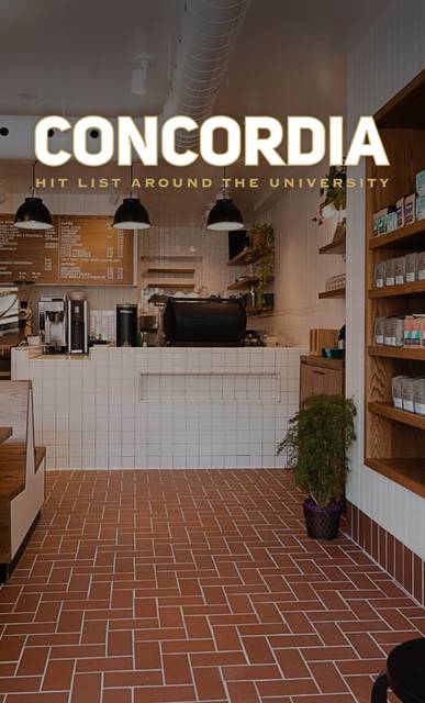 Cover of The Best Cafés Around Concordia